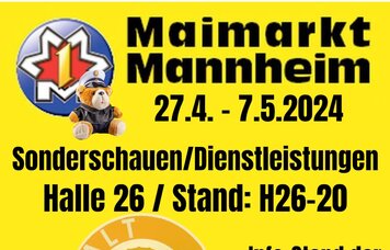 GdP Infostand auf dem Maimarkt in Mannheim vom 27.04.-07.05.2024 | © © GdP-BW 2024 - alle Rechte vorbehalten / Mannheim (TM)
