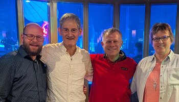 v.l. Sven Minder, Achim Unseld, Stephan Vogt, Martina Beutinger | © © GdP-BW 2025 - alle Rechte vorbehalten