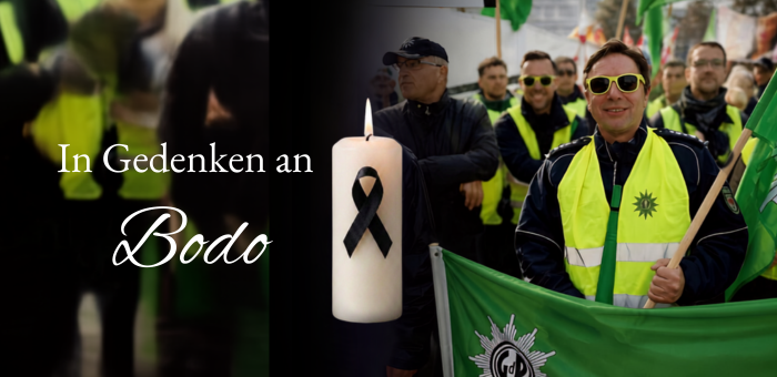Gedenken an Bodo | © GdP Brandenburg