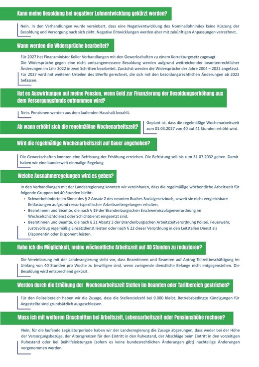 FAQ Besoldung 2 | © GdP Brandenburg