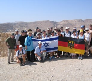 Unsere Gruppe auf Massada | © Foto: GdP