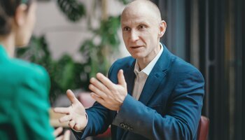 Andreas Roßkopf, Vorsitzender des GdP-Bezirks Bundespolizei | Zoll im Gespräch | © Foto: GdP-Bezirk Bundespolizei | Zoll
