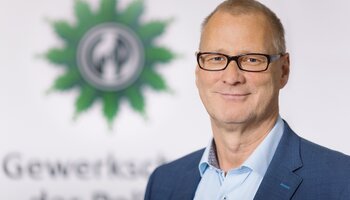Frank Buckenhofer, Stellvertretender Vorsitzender des GdP-Bezirks Bundespolizei | Zoll sowie Vorsitzender der Bezirksgruppe Zoll im Gespräch | © Foto: GdP-Bezirk Bundespolizei | Zoll