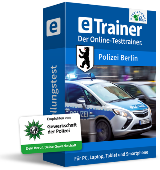 eTrainer Einstellungstest Polizei Berlin | © Ausbildungspark Verlag