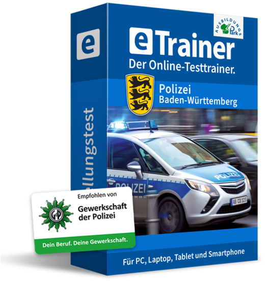 eTrainer Einstellungstest Polizei Baden-Wuerttemberg | © Ausbildungspark Verlag