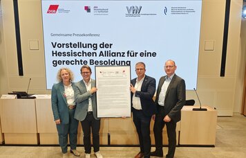 Gemeinsame Pressekonferenz im Hessischen Landtag | © GdP Hessen