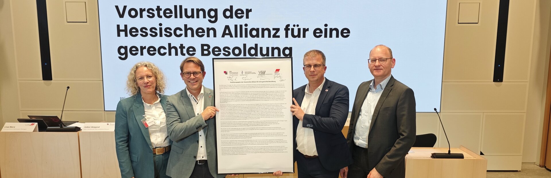 Gemeinsame Pressekonferenz im Hessischen Landtag | © GdP Hessen