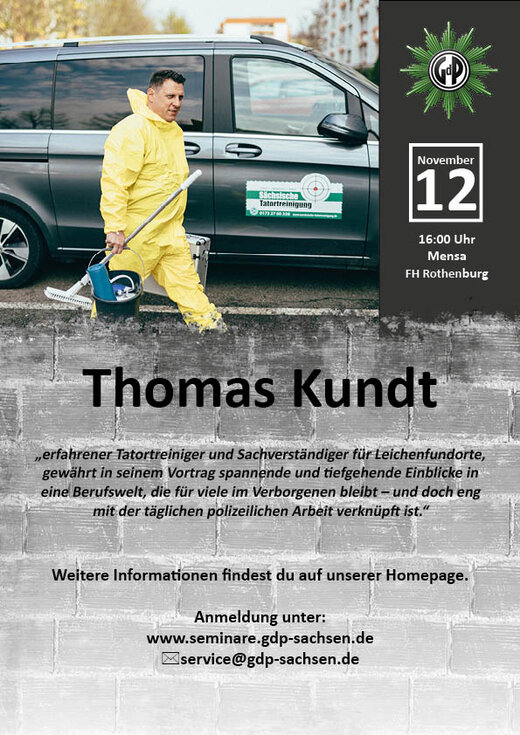 © Plakat: GdP Sachsen Bild: Lenny Rothenberg
