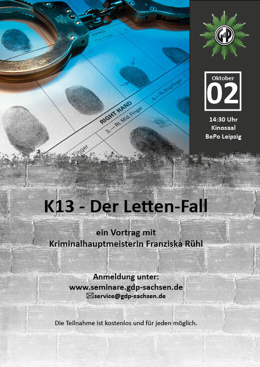 © Plakat: GdP Sachsen