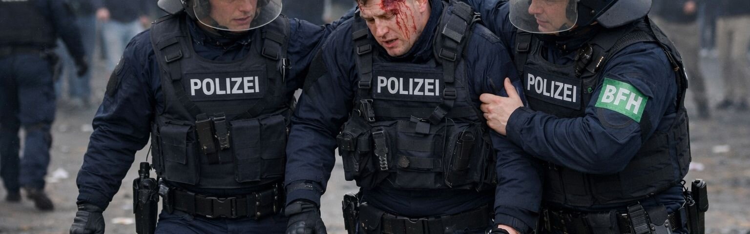 Gewalt gegen Polizei | © GdP SN - KI: ChatGPT