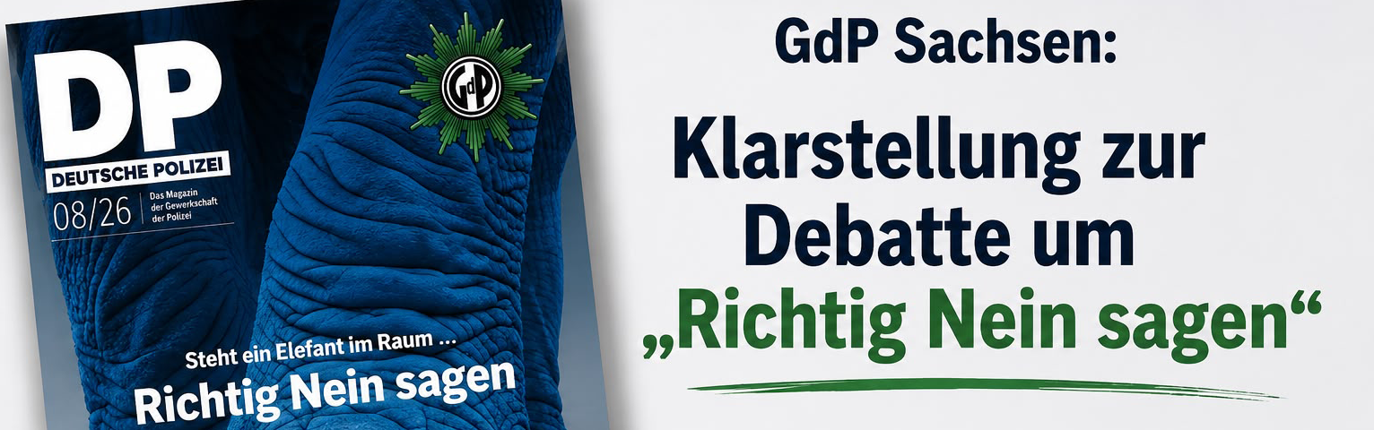 Klarstellung zu "Richtig Nein sagen" | © GdP SN (KI-generiert)