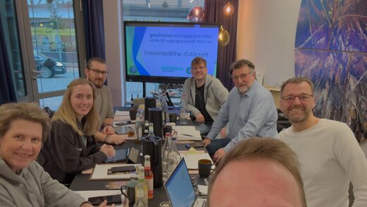Gute Stimmung bei der letzten Sitzung des geschäftsführenden Vorstands der Regionalgruppe SH-Mitte | © GdP SH