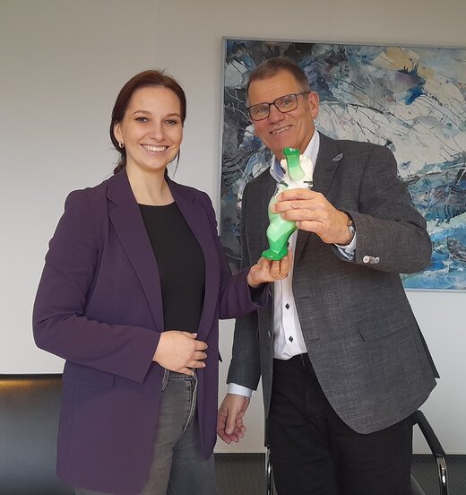 Torsten Jäger mit Magdalena Finke | © GdP SH