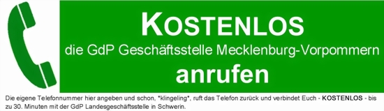 KOSTENLOS mit der GdP Mecklenburg Vorpommern telefonieren