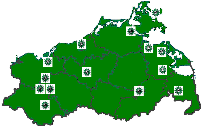 Kreisgruppen der GdP Mecklenburg-Vorpommern