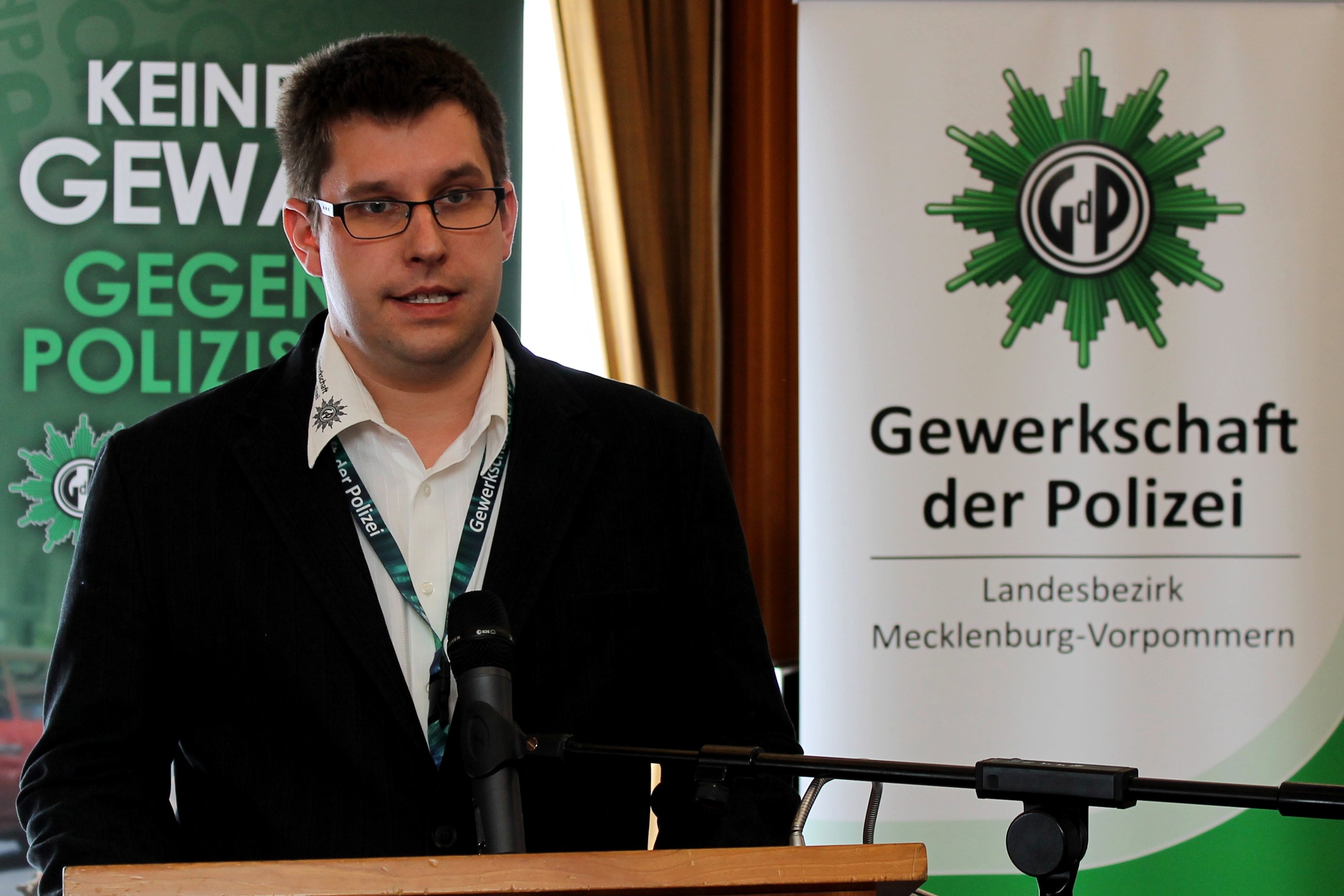 Fabian Ziemann - Beisitzer im GLV der GdP MV / Foto: Marco Bialecki