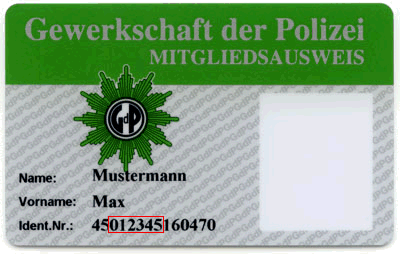 Der GdP-Mitgliederausweis
