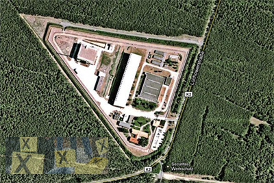 Foto: Zwischenlager Gorleben - Screenshot: google maps - Collage: GdP