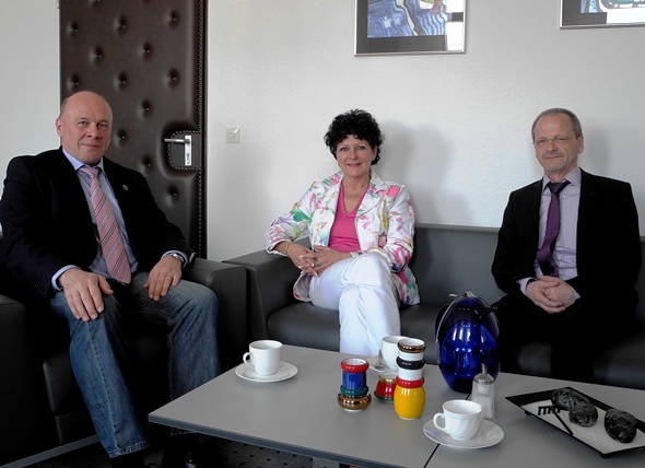 Dietmar Schilff (links), Christiana Berg und Rolf Bahder. Foto: ZPD
