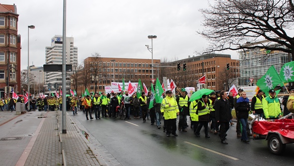 Demonstration in der hannoverschen Innenstadt. Foto: CH