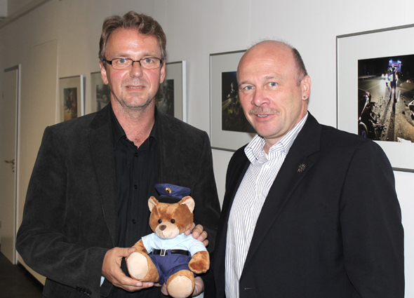 Dr. Dirk Götting und Dietmar Schilff im Polizeimuseum Niedersachsen in Nienburg/Weser (Foto: CH) 