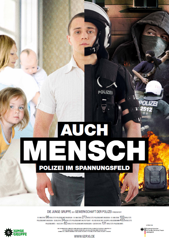 JUNGE GRUPPE (GdP) Aktion "Auch Mensch" 2011 (Plakatmotiv)